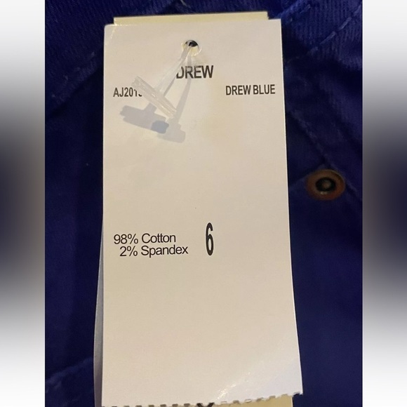 NWT Workshop by Andrea Jovine Blue Drew‎ Jeans Stretch Womens Size 6 (687) - Picture 4 of 7